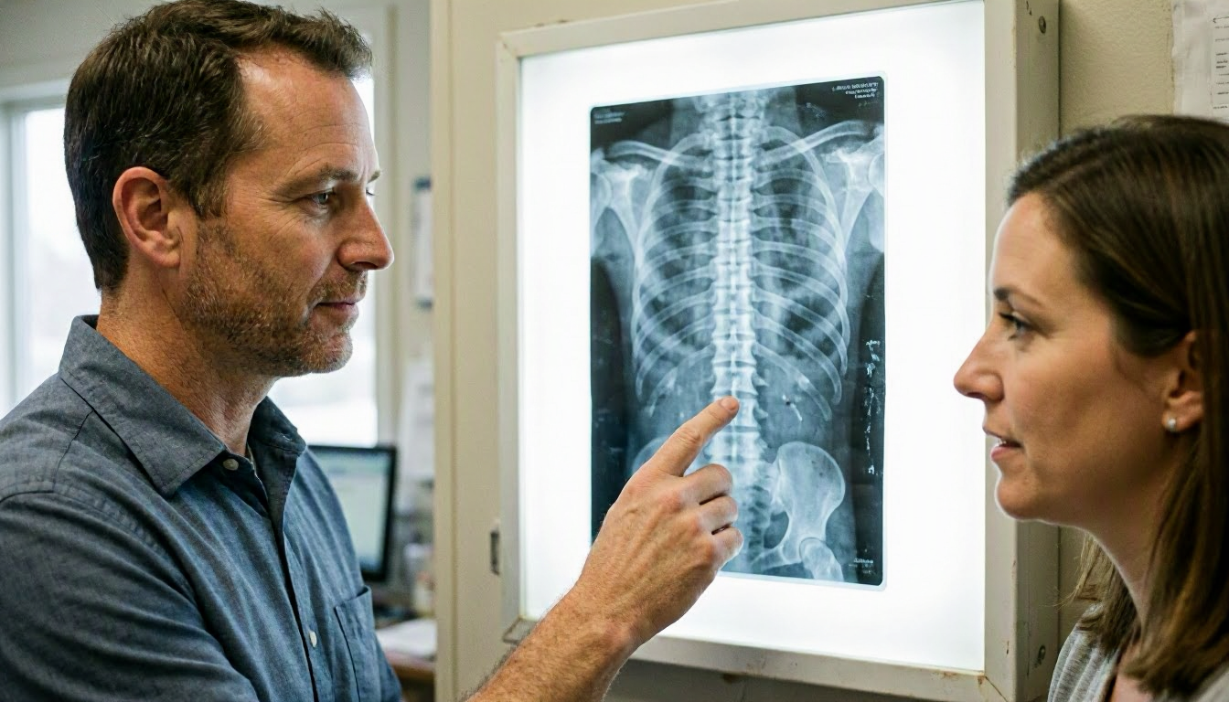 Chiropractic X-ray in Chiropractor: Chiropractic X-ray is a specialized imaging technique chiropractors use to view the—vi...