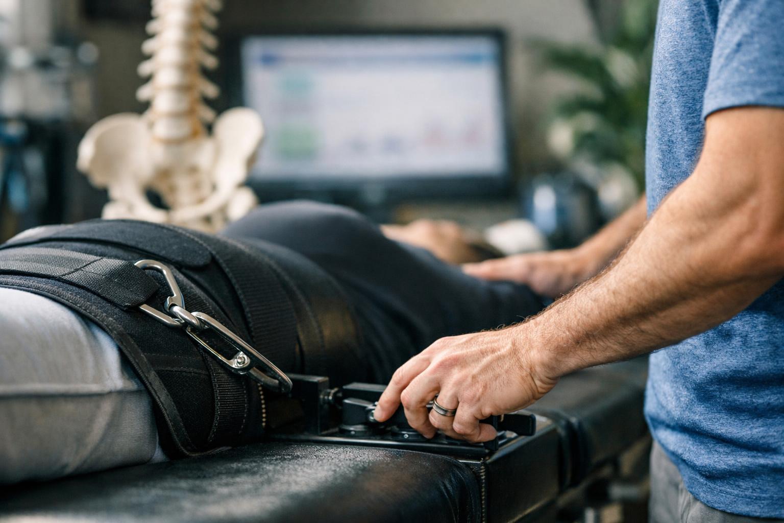 Decompression Therapy in Chiropractor: Decompression Therapy is a non-surgical treatment designed to relieve pressure on t...