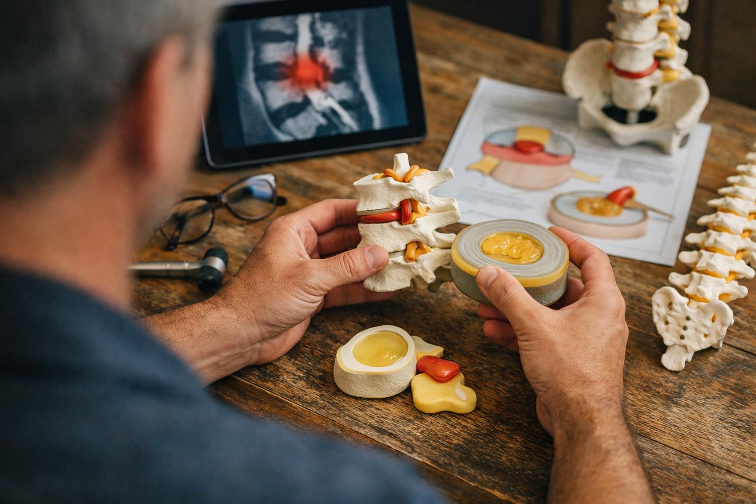 Disc Herniation in Chiropractor: Disc herniation is a spinal condition where the soft, gel-like center of—visual guide