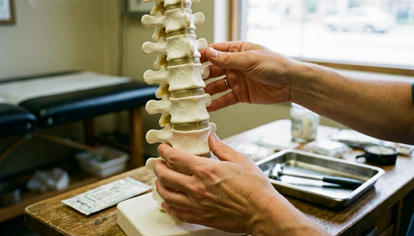 Lumbar Spine in Chiropractor: Lumbar Spine is the lower portion of the human spine, consisting of—visual guide