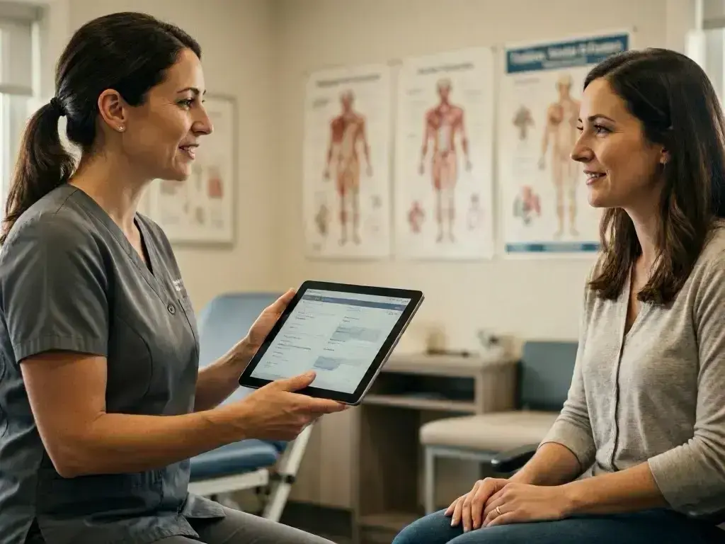 Injury Chiropractor Consultation in Franklin, TN — in action
